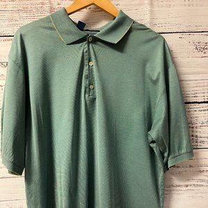 Men's Jeff Rose Size XL Golf Shirt Blue/Green